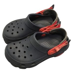 Crocs Kids’ Sz. 3 Navy Gray Red